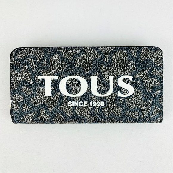 Tous Handbags - New In Box Tous Medium Kaos Legacy Canvas And Leather Wallet
